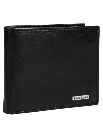 Bruno Banani Geldbörse echt Leder in schwarz
