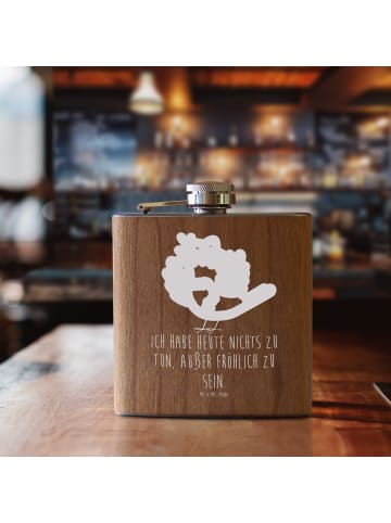 Mr. & Mrs. Panda Hipflask Rabe Sombrero mit Spruch in Braun