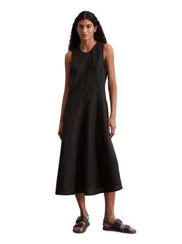Marc O'Polo Ärmelloses Leinen-Kleid shaped in Schwarz