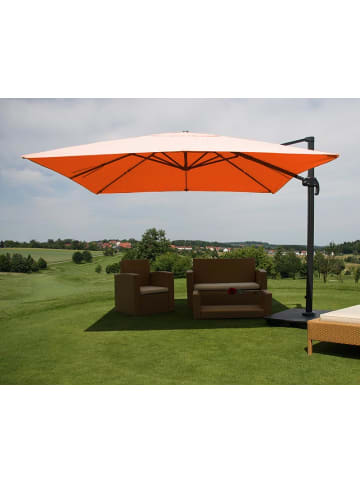 MCW Ampelschirm A96, Flap, terracotta mit Ständer