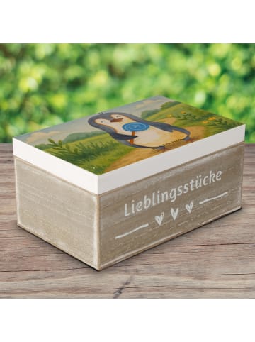 Mr. & Mrs. Panda Kiste Pinguin Lolli Design ohne Spruch in Weiß