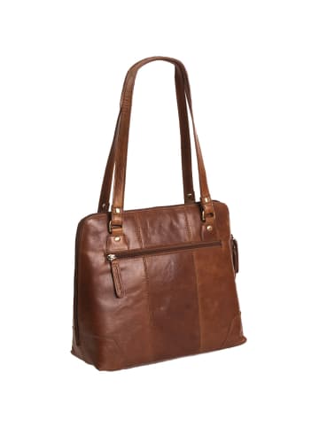 The Chesterfield Brand Antique Buff Schultertasche Leder 30 cm in cognac