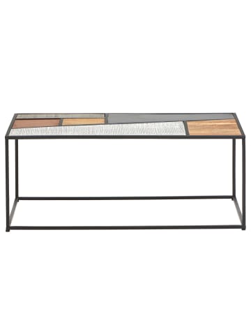 home24 Couchtisch Jalga in Mango / Schwarz