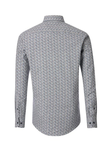 CASAMODA Langarm FreizeitHemd für Herren in blau