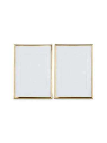 2x Bilderrahmen A4 in Gold