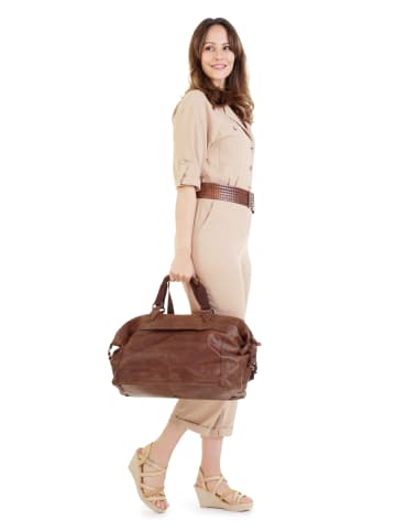 Sansibar Reisetasche echt Leder in braun