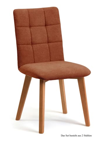 58 aufm Kessel ESSZIMMERSTUHL (2er-Set) Dareen 47x91x60 Eiche geölt/Anthrazit