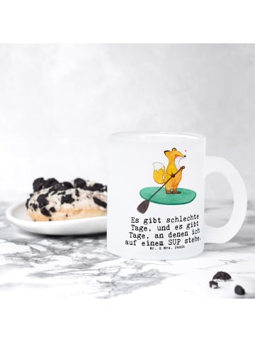 Mr. & Mrs. Panda Haferl Fuchs Stand Up Paddling mit Spruch in Transparent