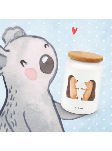 Mr. & Mrs. Panda Lebensmittelbehälter Igel Liebe ohne Spruch in Weiß