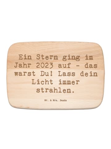 Mr. & Mrs. Panda Schneidebrett Spruch 2023 Geburtstag Stern mit ... in Transparent