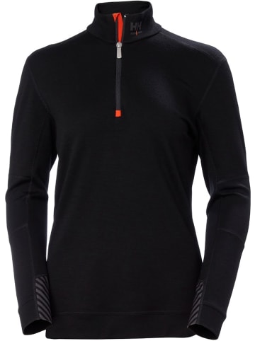 Helly Hansen Longsleeve "Lifa Merino Half Zip" in Schwarz