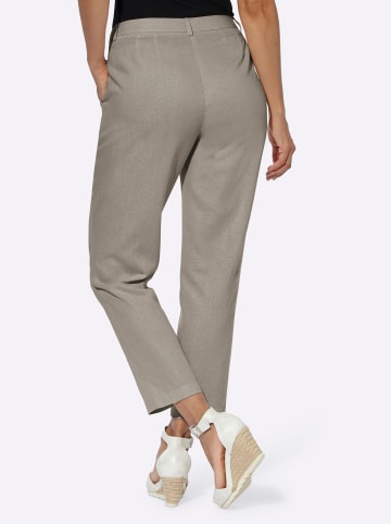 WITT WEIDEN Leinen-Hose in schlamm