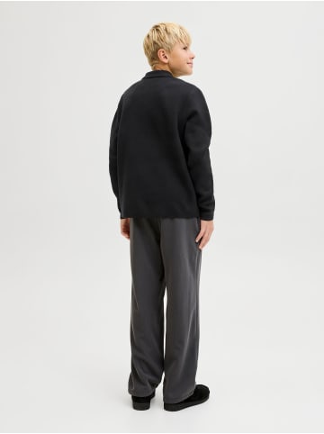 JACK & JONES Junior Gestricktes Polo in Black