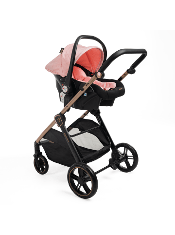 BeBelissimo 3 in 1 Kinderwagen Set Kombikinderwagen - Iris in Rosa