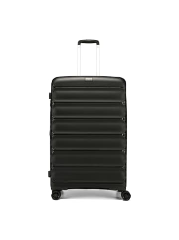 D&N Travel Line 4700 4 Rollen Trolley 78 cm mit Dehnfalte in black
