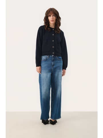 PART TWO Strickjacke MarilouPW Baggy fit in Dark Navy