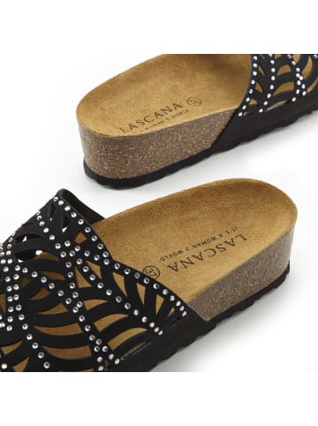 LASCANA Pantolette in schwarz