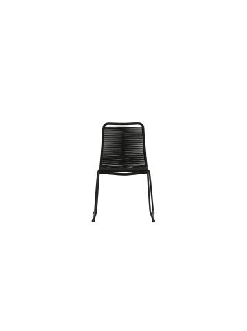 ebuy24 Gartenstuhl Lindos Schwarz 57 x 59 cm