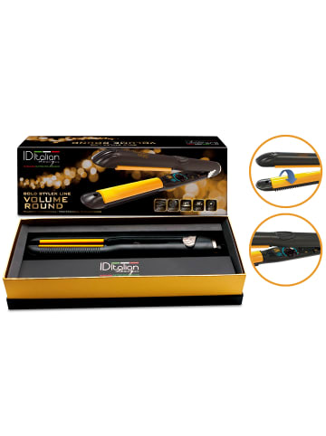 Italian Design Gold Styler Volume Round Glätteisen – Profi für glattes & lockiges Haar