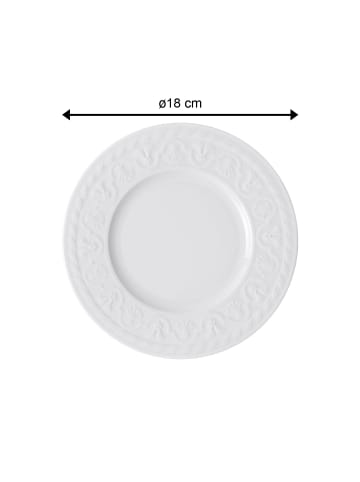 Villeroy & Boch 6er Set Brotteller Cellini in ø 18 cm in weiß