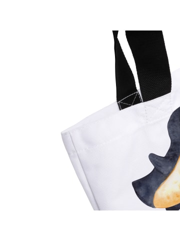 Mr. & Mrs. Panda Strandtasche Pinguin Liebe mit Spruch in Weiß