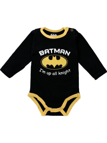 Warner Bros Langarmbody Batman in schwarz