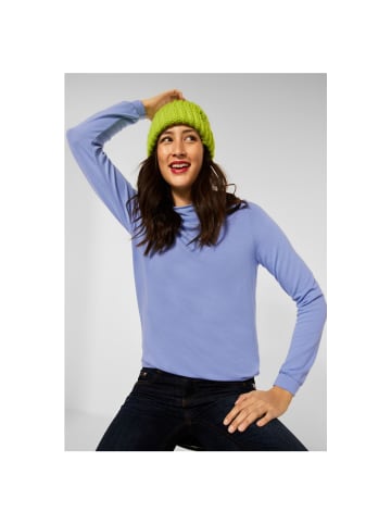 Street One Sweatshirt in shiny blue melange