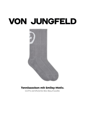 von Jungfeld Tennissocken Smiley in Grau