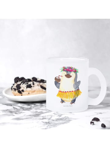 Mr. & Mrs. Panda Teetasse Pinguin Kokosnuss ohne Spruch in Transparent