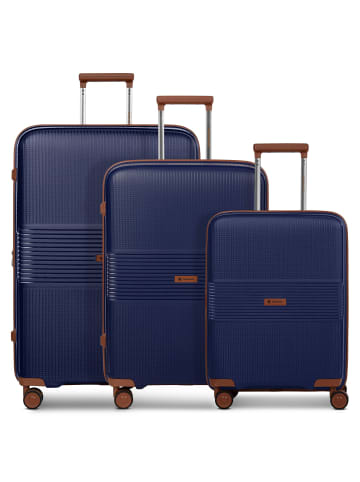Farmhood Eco Edition 02 4 Rollen Kofferset 3-teilig mit Dehnfalte in navy