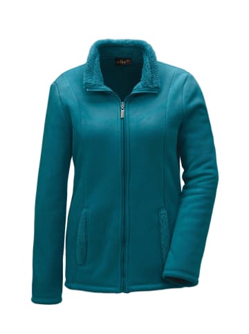 GOLDNER Fleece-Jacke in dunkelpetrol