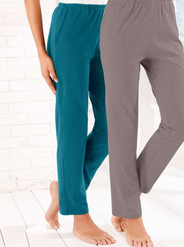 Sieh an! Freizeithose in petrol + taupe