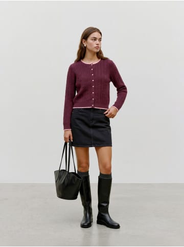 Vero Moda Strickjacke in Tawny Port