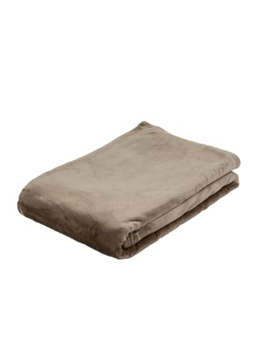 Gözze Wohndecke Memphis Uni 150x200cm in taupe