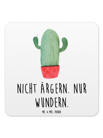 Mr. & Mrs. Panda Untersetzer für Gläser Kaktus Wut mit Spruch in Weiß