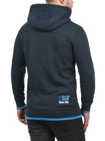 !SOLID Kapuzensweatjacke in blau