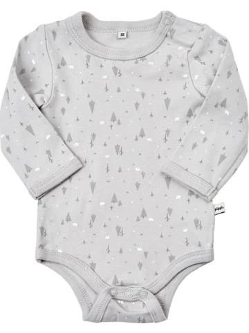 Pippi Babywear Kinder Langarmbody in Grau
