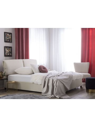 Beliani 3-tlg Doppelbett BELFORT in Beige/Braun