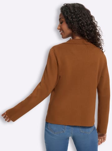 Heine Strickblazer in cognac