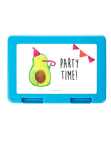 Mr. & Mrs. Panda Aufbewahrungsbox Avocado Party Zeit mit Spruch in Weiß