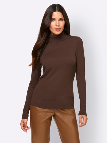 Heine Rollkragen-Pullover in schoko