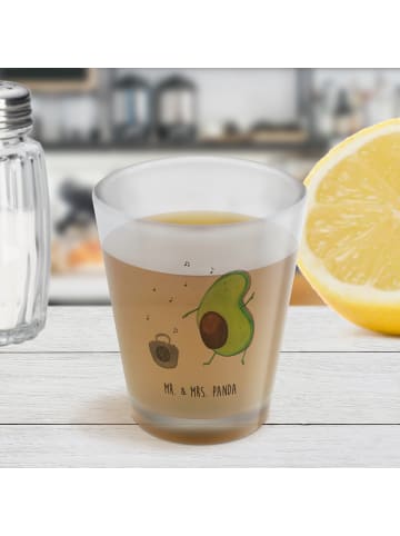 Mr. & Mrs. Panda Schnapsglas Avocado Tanzen ohne Spruch in Transparent