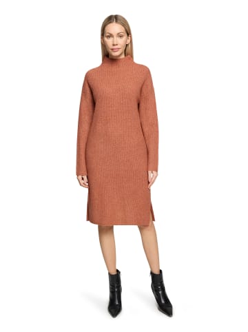 CARTOON Strickkleid mit Stehkragen in terra cotta