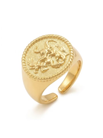 Steel_Art Siegelring Herren Rurik goldfarben in goldfarben