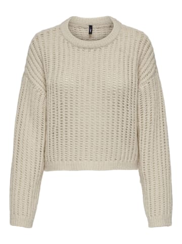 ONLY Strickpullover in Whitecap Gray