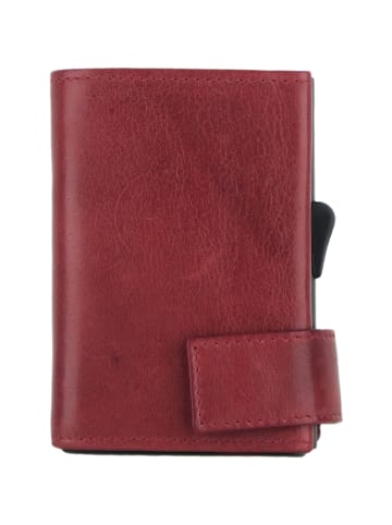SecWal SecWal 1 Kreditkartenetui Geldbörse RFID Leder 9 cm rot