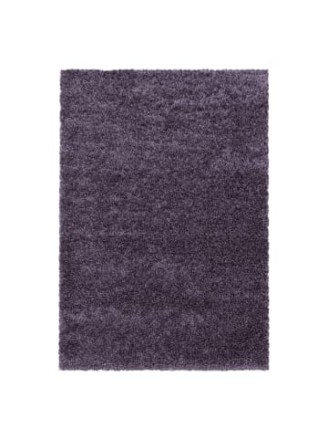 KADIMA DESIGN Teppich Hochflor Shaggy Waschbar Einfarbig SPREE Strapazierfähig in VIOLETT