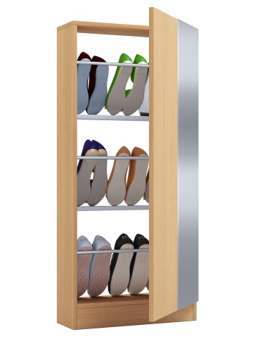VCM Holz Schuhschrank Schuhkommode Fulisa L Spiegel in Buche