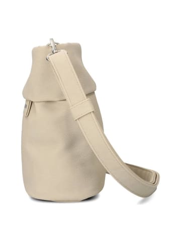 Zwei Mademoiselle.M Schultertasche 25 cm in nubuk linen