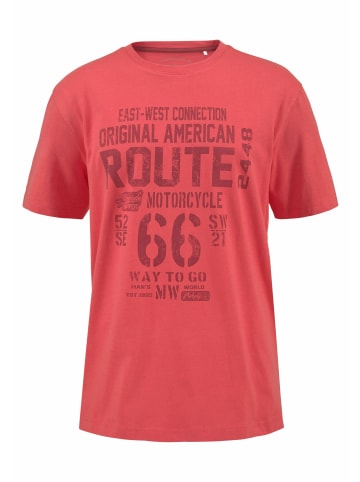 Man's World Rundhalsshirt in koralle